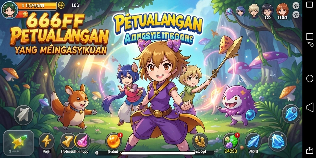 Tampilan gameplay yang dinamis dan menarik dalam 666FF.