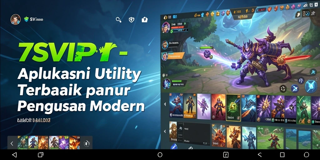 Tampilan utama 7SVIP dengan fitur Utility yang canggih.