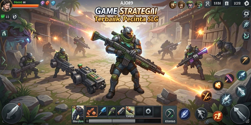 Tampilan gameplay AJO89 yang menarik dan strategi mendalam.