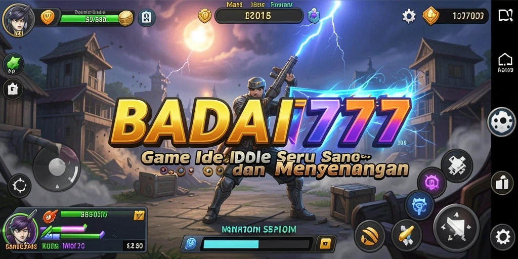 Tampilan gameplay menarik dari BADAI777 yang penuh warna.