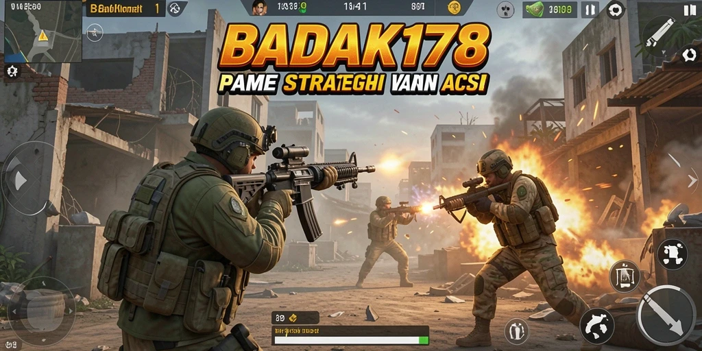 Tampilan gameplay seru dengan aksi tembak-menembak intens.