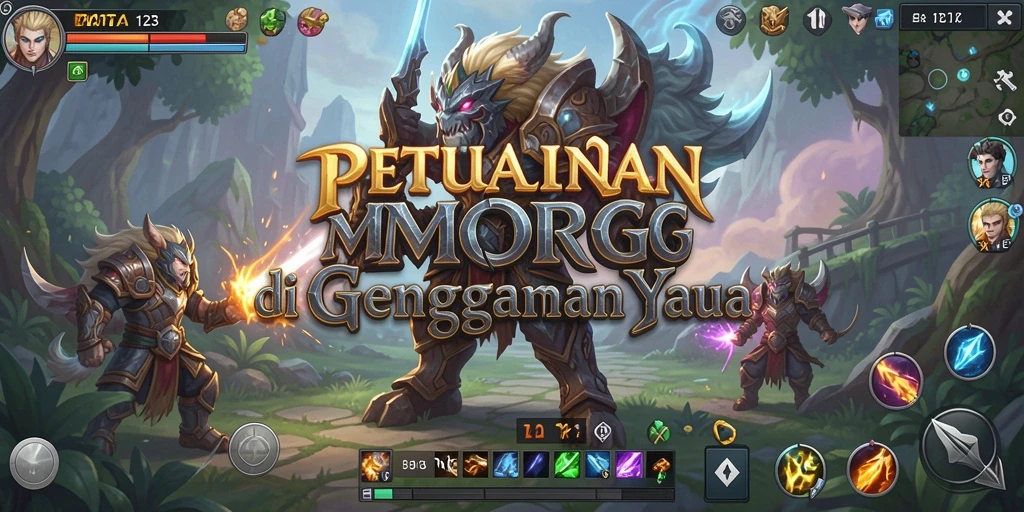 Tampilan gameplay BATA123 menampilkan pertarungan epik dalam dunia MMORPG.