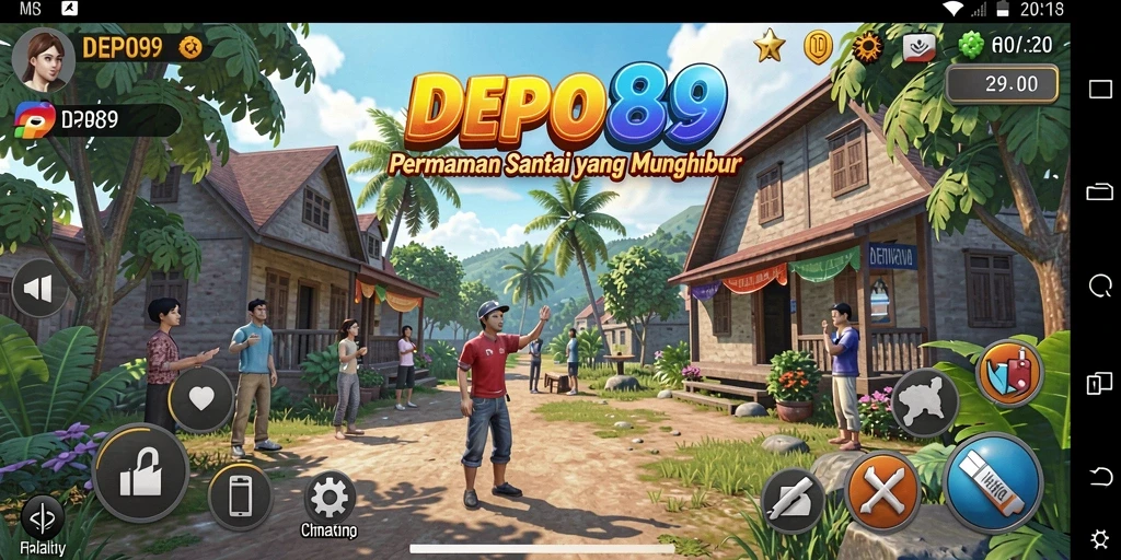 Gameplay DEPO89 yang penuh warna dan menyenangkan.