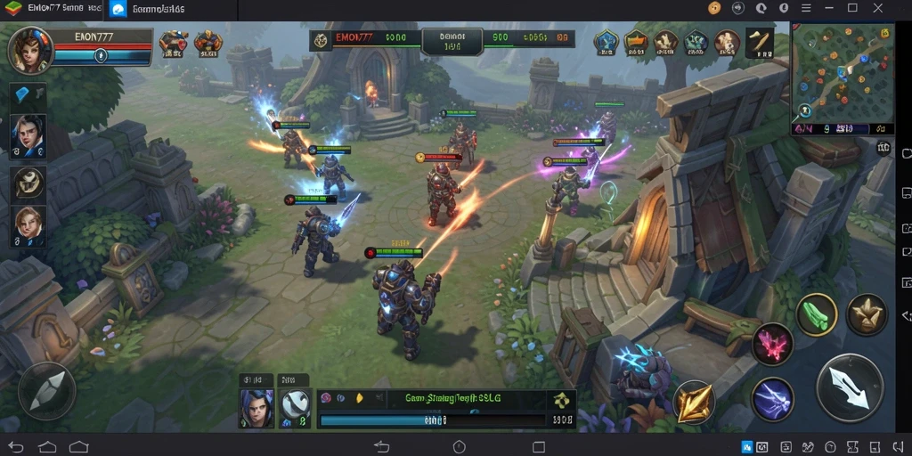 Tampilan gameplay dinamis dan strategis dari EMON777.