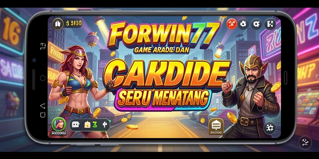 Tampilan gameplay FORWIN77 yang menantang dan seru.