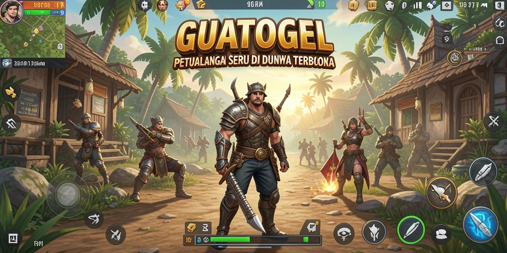 Tampilan gameplay GUATOGEL yang seru di dunia terbuka.