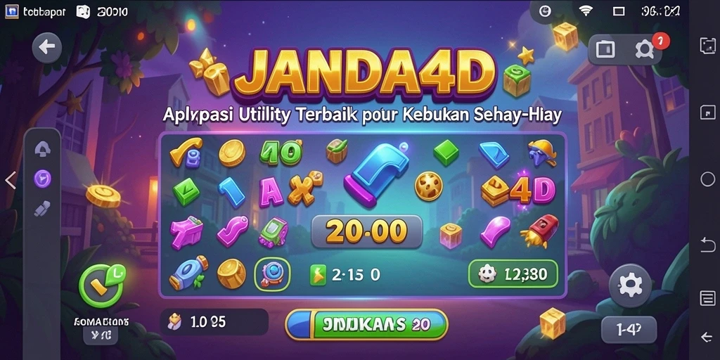 Screenshot JANDA4D menampilkan antarmuka aplikasi Utility yang menarik dan fungsional.