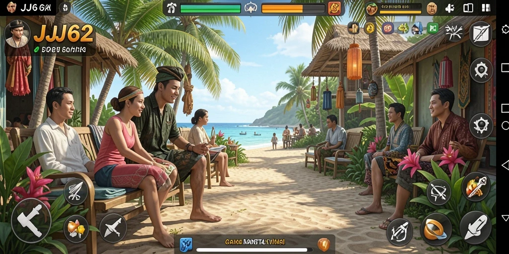 Gameplay seru dan santai dalam JJ62 dengan grafis yang menarik.