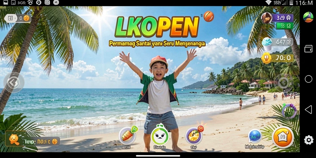 Tangkapan layar gameplay LKOPEN yang menarik dan interaktif.