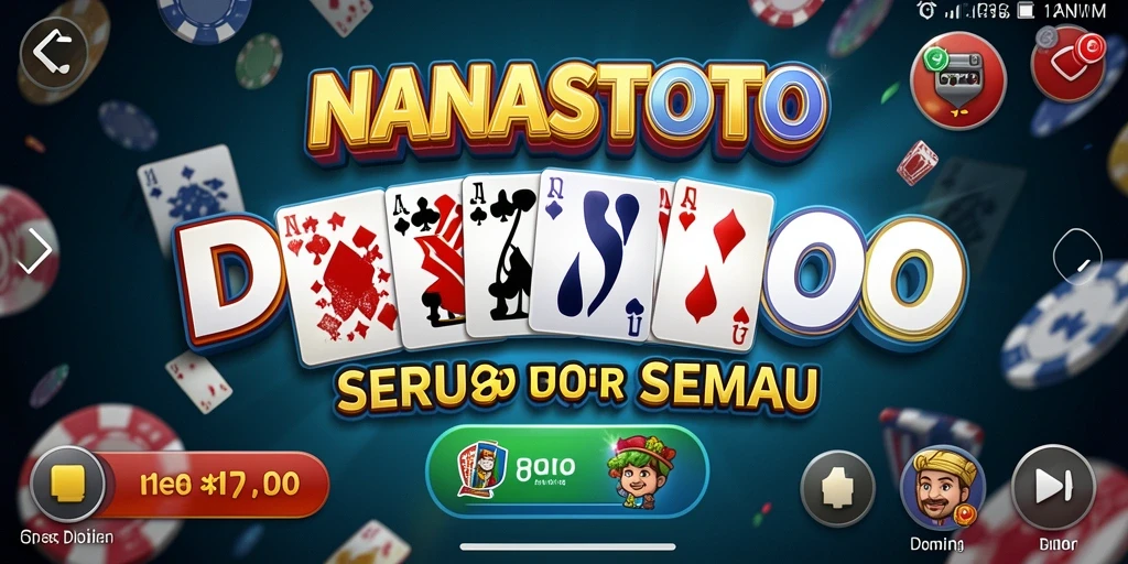 Gameplay seru NANASTOTO di dalam permainan Domino.
