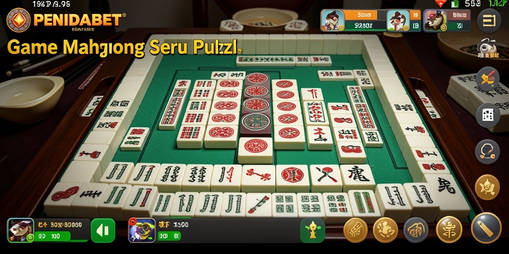 Tampilan gameplay seru dari PENIDABET dengan Mahjong yang menarik.