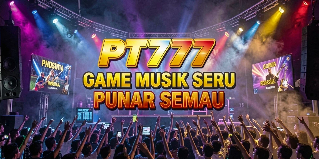 Screenshot gameplay PT777 yang menampilkan tantangan musik yang seru.