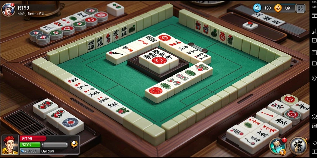 Gameplay menarik dari RT99 dengan elemen Mahjong yang mendebarkan.