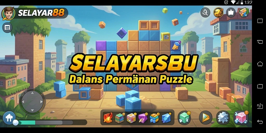 Screenshot gameplay <strong>SELAYAR88</strong> menunjukkan momen seru bermain puzzle yang menantang.