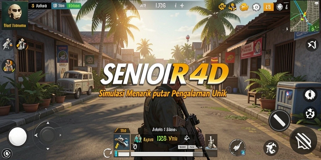 Tangkapan layar utama SENIOR4D menampilkan gameplay yang imersif dalam simulasi.