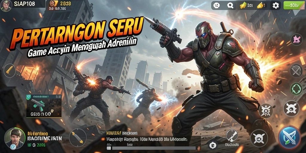 Tampilan pertarungan mendebarkan dalam SIAP108 dengan visual yang memukau.