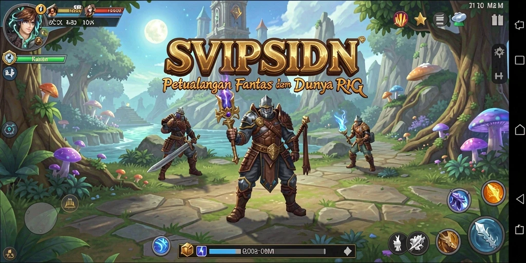 Tampilan gameplay SVIPSIDN yang mendalam dan grafis menawan.