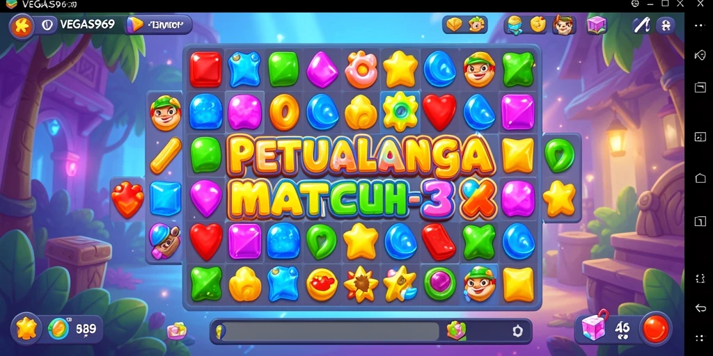 Tampilan gameplay <strong>VEGAS969</strong> yang penuh warna dan menantang.