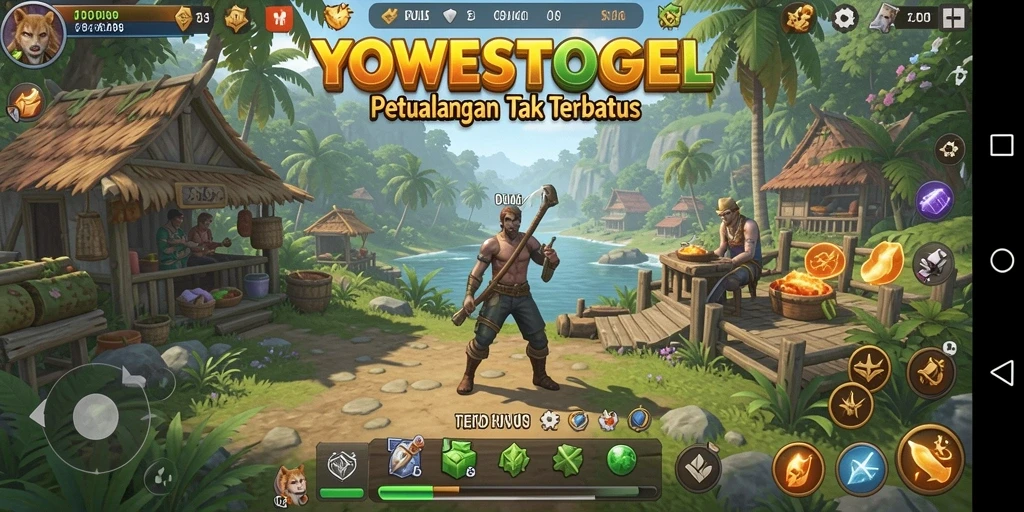 Tampilan gameplay YOWESTOGEL yang menakjubkan di dunia terbuka.